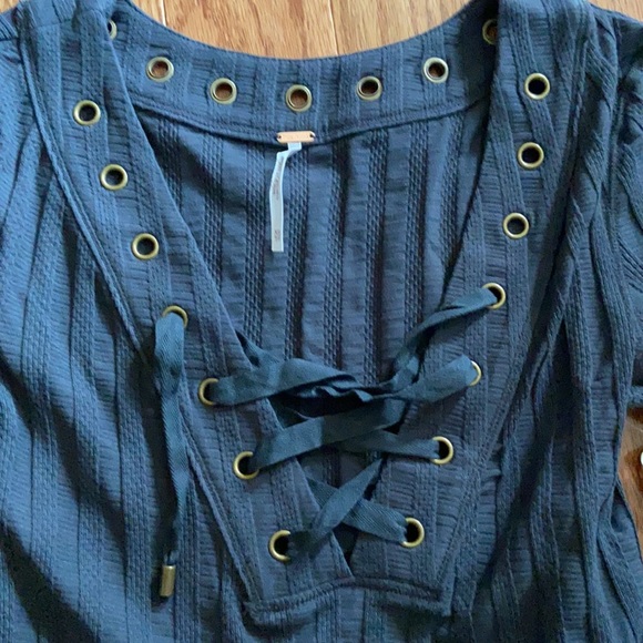 Free People Lace Up Sweater - Picture 3 of 5